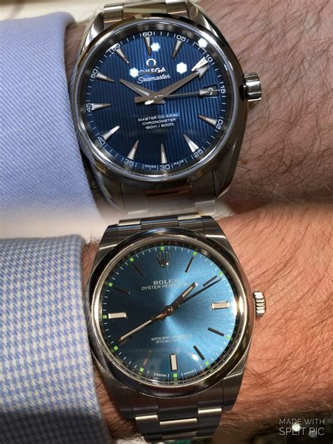 omega aqua terra vs Oyster Perpetual